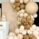 130pcs Tan Balloons Different Sizes 18" 12" 10" 5" Light Brown Latex Balloon Garland Arch Kit for Birthday Baby Shower Graduation Wedding Gender Reveal Anniversary Party Decorations by CozyNest Decor