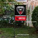 WinCraft Washington DC United Garden Flag with Stand Pole Holder by GreenHaven Gardens