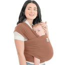 KeaBabies Baby Wrap Carrier - All in 1 Original Baby Carrier Newborn to Toddler Sling, Easy to Wear, Hands Free Bonding, Lightweight, Breathable Infant Wraps (Terracotta) by TinyTreasures Baby Boutique