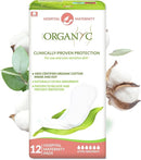 Organyc Hospital Postpartum Pads, 100% Certified Organic Cotton Inside and Out for Women, for First Days After Delivery, 12 Counts by TinyTreasures Baby Boutique