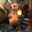 Bear Garden Figurines Outdoor Decor Solar Statue with LED Lights for Patio Lawn Yard Art Decoration Housewarming Garden Gift by CozyNest Decor