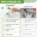 Farm Animal Toys, Realistic Farm Animal Figurines and Fence Playset, Includes Cow Pig Donkey Goat, Birthday Christmas Animal Gift Set for Kids Toddlers (Farm World) by GreenHaven Gardens