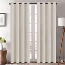 H.VERSAILTEX Thermal Insulated Blackout Window Panels Microfiber Formaldehyde-Free Kids Curtains for Holiday Season Home Decoration,Grommet Top,52 by 96 - Inch - Fog - Set of 2 by CozyNest Decor
