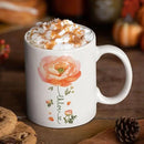 Ranunculus Lover Accent Mug, Novelty Flower Themed Coffee Cup 11oz 15oz, Customized Ranunculus Floral Mug With Name, Personalized Flower Decorative Cup, Gift For Birthday by CozyNest Decor