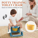Potty Training Seat, Toddler Toilet Seat for Little Boys Girls, Potty Training Toilet with Urinals, Toddler Step Stool Ladder and Splash Guard (Blue) by TinyTreasures Baby Boutique