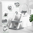 Potty Training Seat, Upgrade Toddler Toilet Seat for Kids Boys Girls, 2 in 1 Potty Training Toilet for Kids, Splash Guard Anti-Slip Pad Step Stool（Upgraded Cushion） by TinyTreasures Baby Boutique