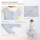 Baby Toddler Sleep Sack with Feet 2.5 TOG Winter, Wearable Blanket with Legs, Toddler Sleeping Sack Long Sleeve (Giraffe, 12-24 Month) by TinyTreasures Baby Boutique