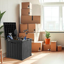 50 Gallon Resin Deck Box, Lockable Outdoor Storage Box for Patio Cushions Storage Furniture,Garden Tools, Pool Supplies, Weatherproof and UV Resistant（Black） by CozyNest Decor