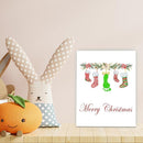 Handprint Keepsake DIY Kit, Baby's First Christmas Keepsake, Stocking Winter Decoration, Family Footprint Art for Kids, 7.8x9.8 Inch Canvas, Suitable For Desktop Wall Ornaments by TinyTreasures Baby Boutique