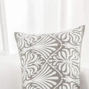 HWY 50 Grey Gray Decorative Lumbar Pillow Cover Rectangle 12x20 Inch (1 Piece), Embroidered Cotton Farmhouse Cushion Cover Pillow Case for Sofa Couch Living Room Bed, Minimalist Floral by CozyNest Decor
