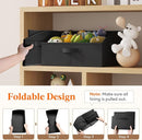 Lifewit Storage Baskets for Shelves, 6 Packs Non-woven Fabric Trapezoid Closet Organizer Bins with Handles, Foldable Clothing Containers Box for Clothes, Toy, Towel, Book, DVD, Hats, Medium-Black by TinyTreasures Baby Boutique