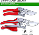 Kynup Pruning Shears, Gardening Scissors, Pruners for Gardening, Garden Grass Clippers Hand Hedge Shears, Heavy Duty Garden Tools(Red) by GreenHaven Gardens