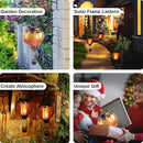 Hot Air Balloon Solar Lantern with Flickering Flame Hanging Solar Lanterns Outdoor Lights Waterproof Lanterns Decorative Garden Patio Yard Party Decor Yellow by GreenHaven Gardens