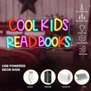 Cool Kids Read Books Neon Sign Reading Corner for Kids Neon Signs for Wall Decor LED Light Library Classroom Book Club Christmas Gift for Kids & Teens(5V2A) by GreenHaven Gardens