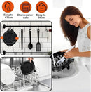 Chicken Shredder Meat Shredder Tool Twist Chicken Breast Shredder Large-Shredding Tools Chicken Breast, Pulled Pork, Beef with Stainless Steel Spikes (Orange & Black)