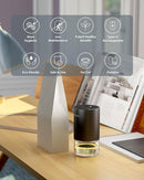 Essential Oil Diffuser Waterless Aromatherapy Diffusers for Home Large Room, Bedroom, Car, Office, Desk, Battery Operated, Small Diffuser for Pure Scent, 100mL Capacity, AN9 (Desert Titanium) by TinyTreasures Baby Boutique