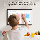 LOOFII 15.6" Smart Digital Calendar – 1920×1080 Full HD Touchscreen Family Planner & Calendar with Chore Chart & Meal Planner, Wall-Mountable (Black White) by TinyTreasures Baby Boutique