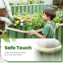 KING BIRD Raised Garden Bed Quick-Install Galvanized Planter Garden Box Outdoor for Gardening, Vegetables, Flowers 7.2x1.7x2 Ft, Green by GreenHaven Gardens