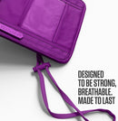 VENTURE 4TH Passport Holder Neck Wallet with RFID Blocking Nylon Lining - Hidden Neck Pouch for Travel (Sleek Purple) by TinyTreasures Baby Boutique