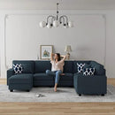 L Lengend Vansen Modular Sectional Sofa U Shaped Couch with Ottoman Modern Reversible Corner Sectional Couch for Living Room (Charcoal, U Shaped Sofa-2) by CozyNest Decor