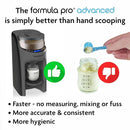 Baby Brezza New and Improved Formula Pro Advanced Formula Dispenser Machine - Automatically Mix a Warm Formula Bottle Instantly - Easily Make Bottle with Automatic Powder Blending, Charcoal by TinyTreasures Baby Boutique