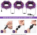 HOME LIGHTING Halloween Lights, 66FT 200 LED Plug in Green Wire String Light, 8 Lighting Modes Waterproof Fairy Mini Lights for Indoor Outdoor Christmas Wedding Party Decorations (Orange & Purple) by TinyTreasures Baby Boutique
