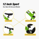 Strider 12” Sport Bike - No Pedal Balance Bicycle for Kids 1 to 4 Years - Includes Safety Pad, Padded Seat, Mini Grips & Flat-Free Tires - Tool-Free Assembly & Adjustments by TinyTreasures Baby Boutique