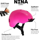 Bern Nino Bike Helmet for Kids, Ages 3-12, Flip Visor, Adjustable fit, Lightweight, CPSC Safety Certified by TinyTreasures Baby Boutique