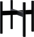 FaithLand Mid Century Plant Stand Indoor Outdoor (EXCLUDING 12" Plant Pot) , Hold Up to 12 Inch Planter, Metal Planter Stand, Potted Plant Holder, Black - Fits Snake Plant - Upgraded Design. by GreenHaven Gardens