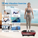 Vibration Plate Exercise Machine - Whole Body Workout Vibration Platform Lymphatic Drainage Machine for Weight Loss Home Fitness with Resistance Bands Remote by CozyNest Decor