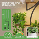 Simple Trending Plant Stand Indoor with Grow Lights, Heavy Duty 8 Tier Tall Plant Shelf for Plants Multiple, Metal Wood Plant Shelves Plant Display Holder for Garden, Black by GreenHaven Gardens