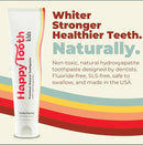 Happy Tooth Hydroxyapatite Toothpaste, Fluoride Free, Natural Whitening for Kids, Toddlers and Adults, SLS Free, Enamel Safe, Dentist Formulated with Clean Ingredients, Vanilla Frosting Flavor, 3.4oz by CozyNest Decor