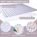 80"x80" Extra Large Waterproof Outdoor Mat - Sandproof Foldable Picnic Blanket for Family Camping, Backyard, Beach Parties - Heavy Duty & Easy Storage (Light Brown) by TinyTreasures Baby Boutique