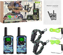 Walkie Talkies for Kids 22 Channel 2 Way Radio 3 Miles Long Range Handheld Walkie Talkies Durable Toy Best Birthday Gifts for 6 Year Old Boys and Girls fit Adventure Game Camping (Blue Camo 1) by TinyTreasures Baby Boutique