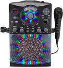 Singing Machine Karaoke Machine for Kids and Adults with Wired Microphone - Built-In Speaker with LED Disco Lights - Wireless Bluetooth, CD+G & USB Connectivity - Black [Amazon Exclusive] by TinyTreasures Baby Boutique