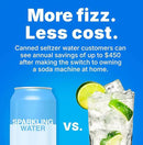 Soda Sense Easy Connect 60L CO2 Exchange Canister – 2 Pack, Replacement for Quick Connect Cylinder – Compatible with SodaStream PINK Snap-On Machines ONLY, Including ART, TERRA, ENSO & DUO by CozyNest Decor