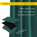 NICETOWN Hunter Green Blackout Bedroom Curtains 96 inches Long, Grommet Thermal Insulated Room Darkening Window Treatments Sound Reducing for Living Room, W46 x L96, 2 Panels by TinyTreasures Baby Boutique