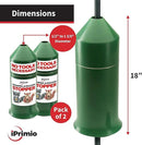 iPrimio 18" Squirrel Baffle – Easy Install Wrap Around Design: Durable Weather-Resistant Bird Feeder Baffle for Poles, Protects Hanging Feeders, No-Tool Setup, 2 Pack by GreenHaven Gardens