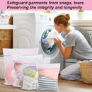 Vivifying Mesh Laundry Bags, 4pcs Durable Coarse Mesh Wash Bags with Zipper for Washing Machine, Delicates, Lingerie, Socks, Shoes and Stuffed Animals by TinyTreasures Baby Boutique