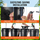 VEVOR DWC Hydroponics Grow System, Hydroponic Growing System with Top Drip Kit, 5-Gallon Deep Water Culture with Air Pump, Air Stone and Water Level Device for Leafy Vegetables(1 Bucket+Top Drip Kit) by GreenHaven Gardens