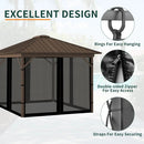 10x13FT Mosquito Netting for Gazebo,Pergola,Pop up Canopy Tent,4-Panel with Zipper for Outdoor Patio,Backyard (Black,Mosquito Net Only) by GreenHaven Gardens