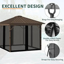 Replacement Gazebo Mosquito Netting 10' x 12',Universal Netting for Canopy Tent,4-Panel with Zipper for Outdoor Patio,Backyard (Mosquito Net Only,Black) by GreenHaven Gardens