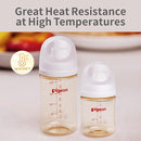 Pigeon PPSU Nursing Baby Bottle Wide Neck, Anti-Colic, Streamlined Body, Natural Feel, Easy to Clean, 8.1 Oz(Pack of 2), Includes 2pcs M Nipples (3m+) by TinyTreasures Baby Boutique
