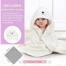 MoreFeel Collapsible Baby Bathtub for Newborn with Thermometer & 1 Hooded Towel & 1 Soft Floating Cushion,Portable Travel Bathtub with Drain Hole, Durable Foldable Baby Tubs for Infants to Toddler by TinyTreasures Baby Boutique