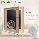 Wooden Frame Wall Hanging Planter for Hydroponic Plants，12X16 inch Wall Vase with Round Acrylic Propagation Station，Bathroom, Office, or Living Room Décor, Set of 2 Mix by CozyNest Decor