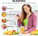 Immersion Blender 5 in 1 Hand Blender, Abuler 1000W Hand Mixer Stick,12 Speed Handheld Blender 304 Stainless Steel with 600ml Mixing Beaker, 500ml Chopper, Whisk and Milk Frother for Soup, Baby Food by TinyTreasures Baby Boutique