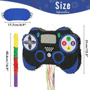 WERNNSAI Video Game Piñata - Game Controller Piñata Bundle with Blindfold and Bat for Boys Kids Piñata Gaming Theme Party Decoration Supplies Pull String Piñata for Birthday Party Celebration Blue by TinyTreasures Baby Boutique
