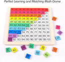 Wooden Montessori Math Counting Hundred Board Toys, 1-100 Consecutive Numbers Learning & Educational Game Toy for Kids Toddlers 3 Year Old with Storage Bag by TinyTreasures Baby Boutique