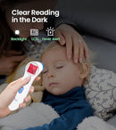 Forehead Thermometer for Adults and Kids, Digital Touchless Thermometer for Baby, Infants and Toddlers, 3 Color Fever Alarm, 1s Fast Accurate Reading, Non Contact by TinyTreasures Baby Boutique