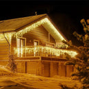 JMEXSUSS 200 LED Icicle Lights, 8 Modes Icicle Lights Indoor, Warm White Icicle Christmas String Lights Outdoor Waterproof for Xmas Roof Wedding Party Holiday Room Home Decorations by GreenHaven Gardens